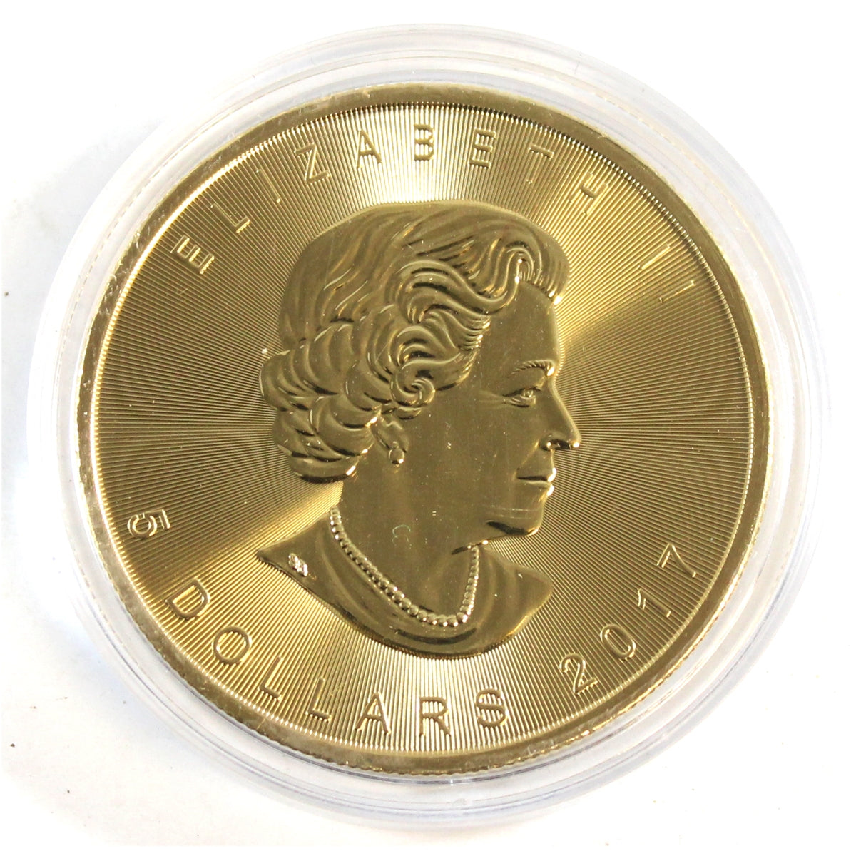 2017 Canada $5 Silver Maple Leaf Blue Coloured & Gold Plated (No Tax)