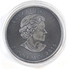 Unique 2015 Antiqued Polar Bear $5 Silver Maple Leaf with coloured depiction (No Tax)