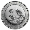 2016 Canada $2 Howling Wolves 3/4oz. .9999 Silver (No Tax) Lightly toned/Spots