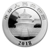 2018 China Panda 30 gram .999 Fine Silver (No Tax) Capsule Hairline Scr./Scuff