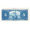 BC-23b 1937 Canada $5 Note, Gordon-Towers, Very Fine (VF20) Stain, tear, or damaged
