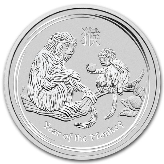 2016 Australia $1 Year of the Monkey 1oz. Silver (No Tax) Scr Capsule