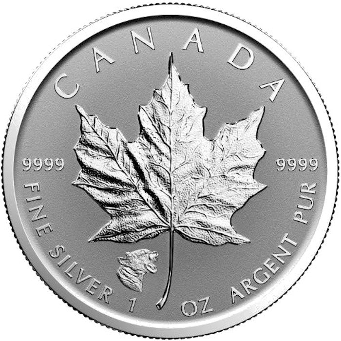 2017 Canada $5 Cougar Privy Reverse Proof Silver (No Tax) Lightly Toned