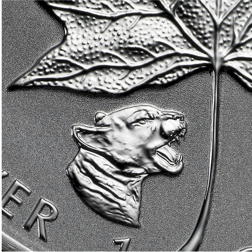 2017 Canada $5 Cougar Privy Reverse Proof Silver (No Tax) Lightly Toned