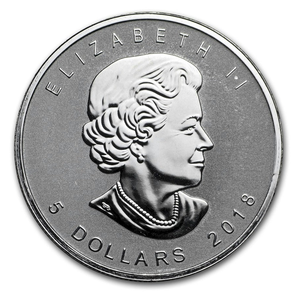 2018 Canada $5 Year of the Dog Privy 1oz .9999 Silver Maple Leaf (No Tax)