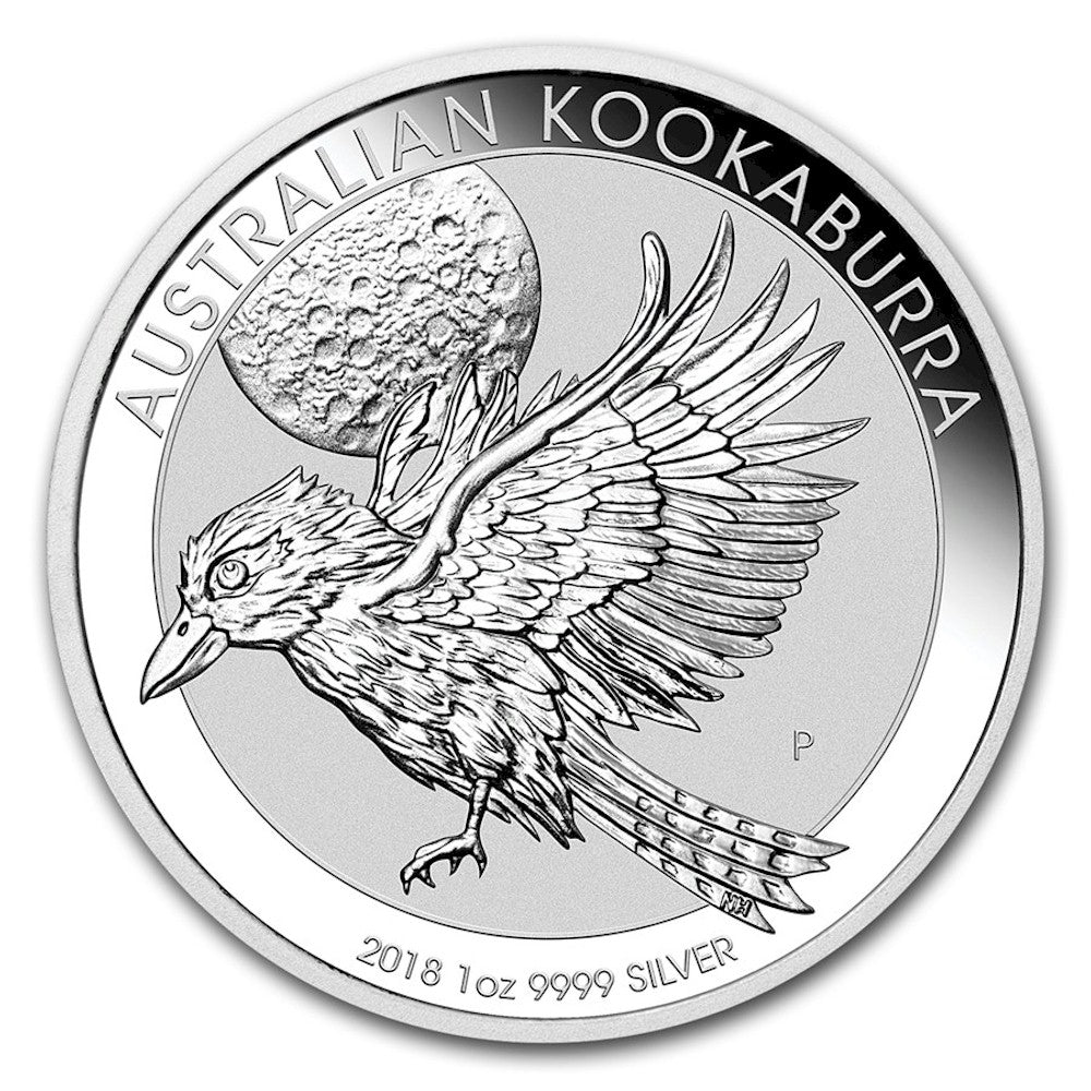 2018 Australia $1 Kookaburra 1oz. .9999 Silver (No Tax) - COIN ONLY