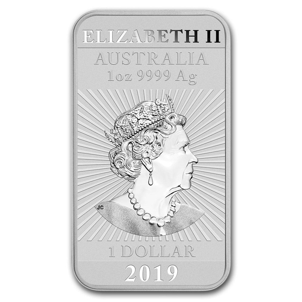 2019 Australia $1 Silver Dragon 1oz. .999 Silver Bar (No Tax)