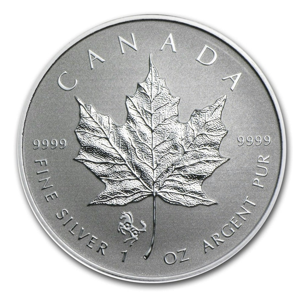 2014 Canada $5 Horse Privy 1oz Fine Silver Maple Leaf (No Tax) May be lightly toned