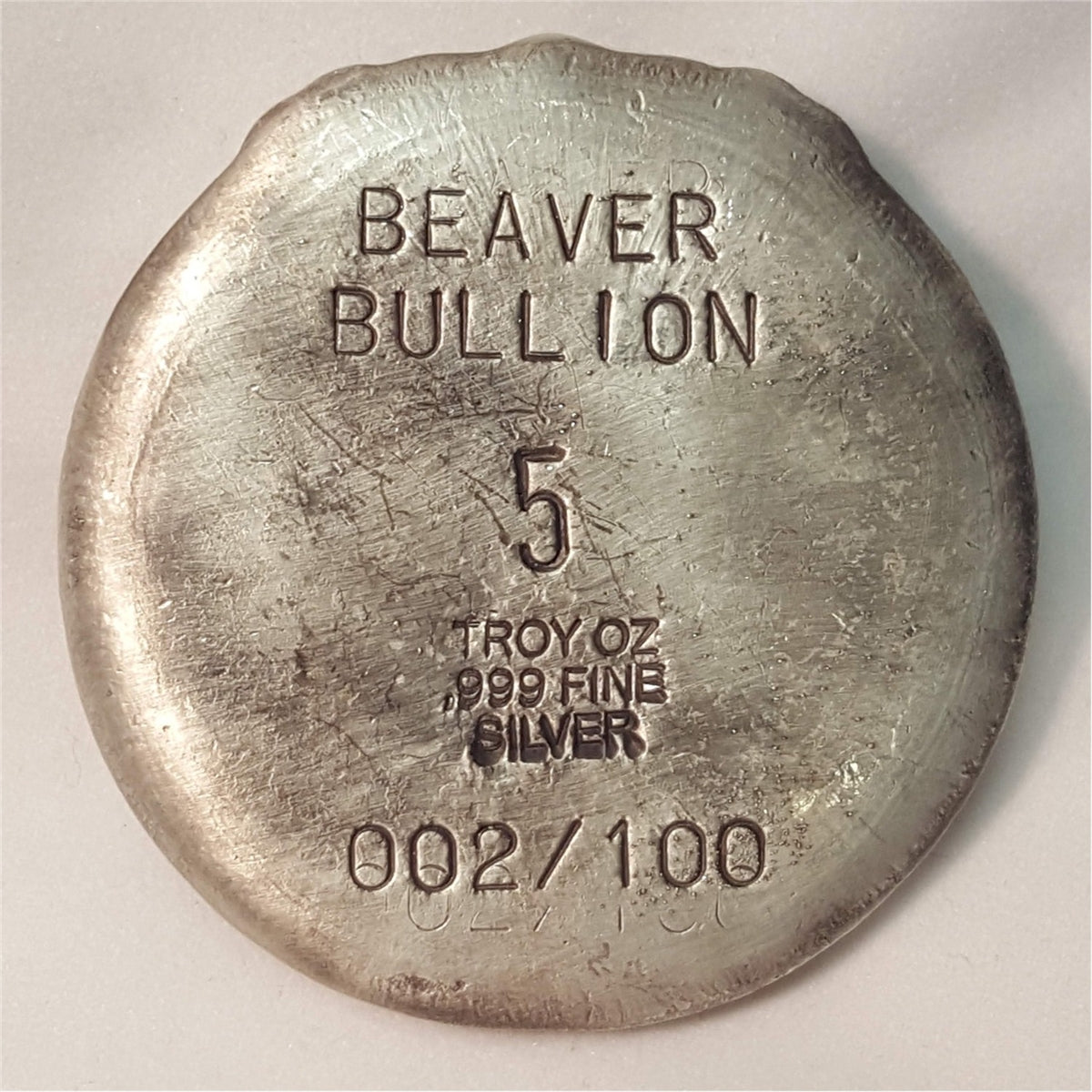 Beaver Bullion 5oz Mystic Thinker Skull .999 Silver (No Tax) Issues
