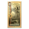 Two Florida Goldback 1/500oz 24K .9999 Gold Wafer Foil Note (No Tax) Scr Holder