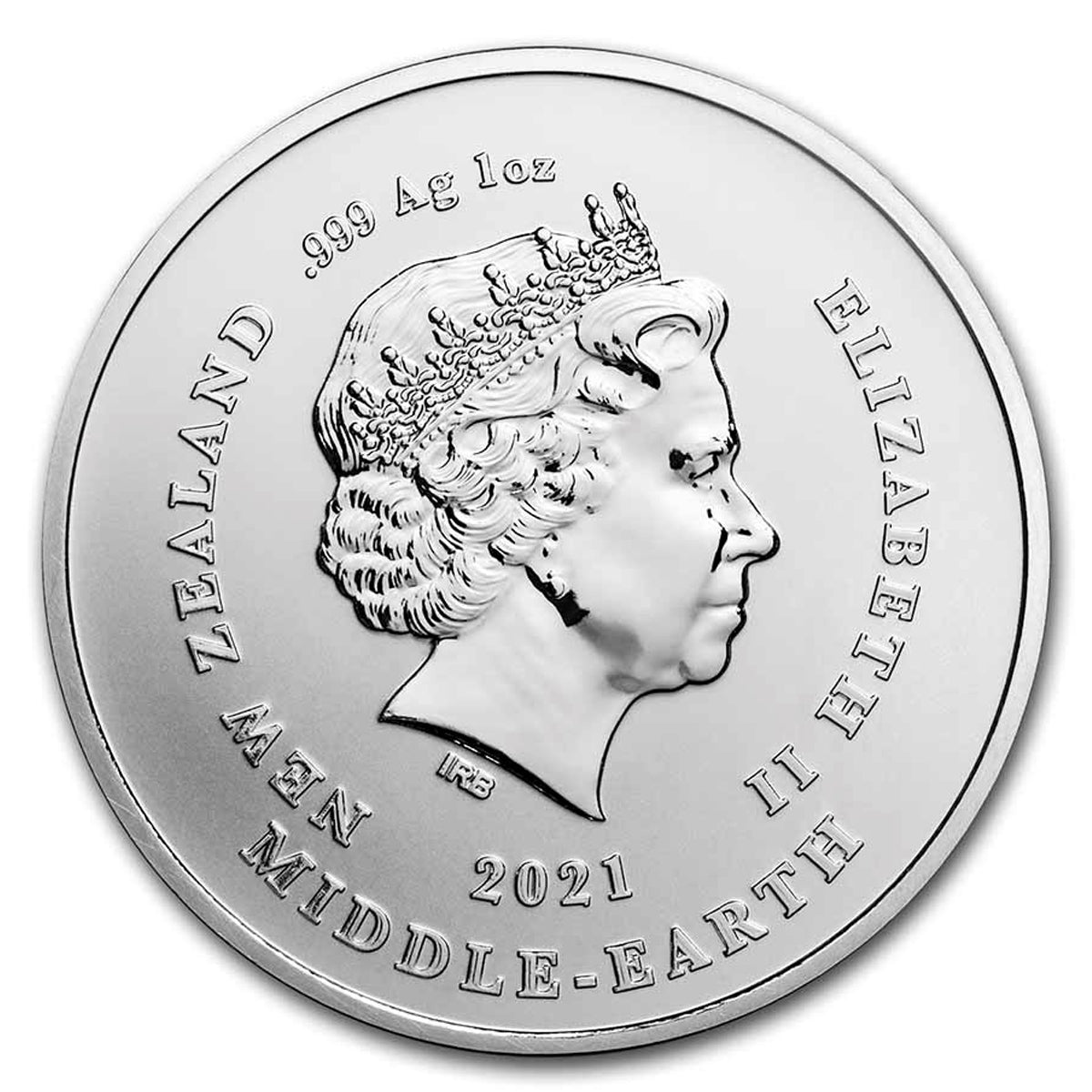 2021 $1 20th Ann. Lord of the Rings: Gandalf 1oz Silver (No Tax) Tone Spots/Coin ONLY