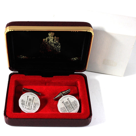 Pair of Vintage Royal Canadian Mint Cufflinks in Case (Case Wear)
