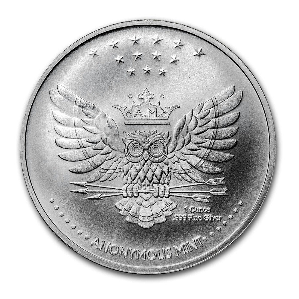 Anonymous Mint - The Kraken 1oz. .999 Silver Round (No Tax) - Light To –  Colonial Acres Coins