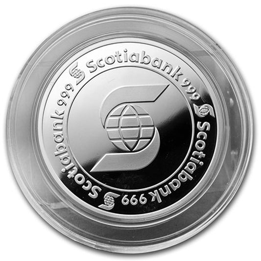 Scotiabank 5oz .999 Fine Silver Round (No Tax) - Capsule Lightly Scuffed