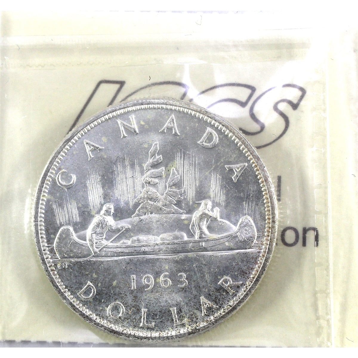 1963 Canada Dollar ICCS Certified MS64 (Lightly Toned)