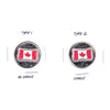 Pair of 2015 Canada Coloured Flag 25-cents - Shade & No Shade, UNC or Better, 2Pcs