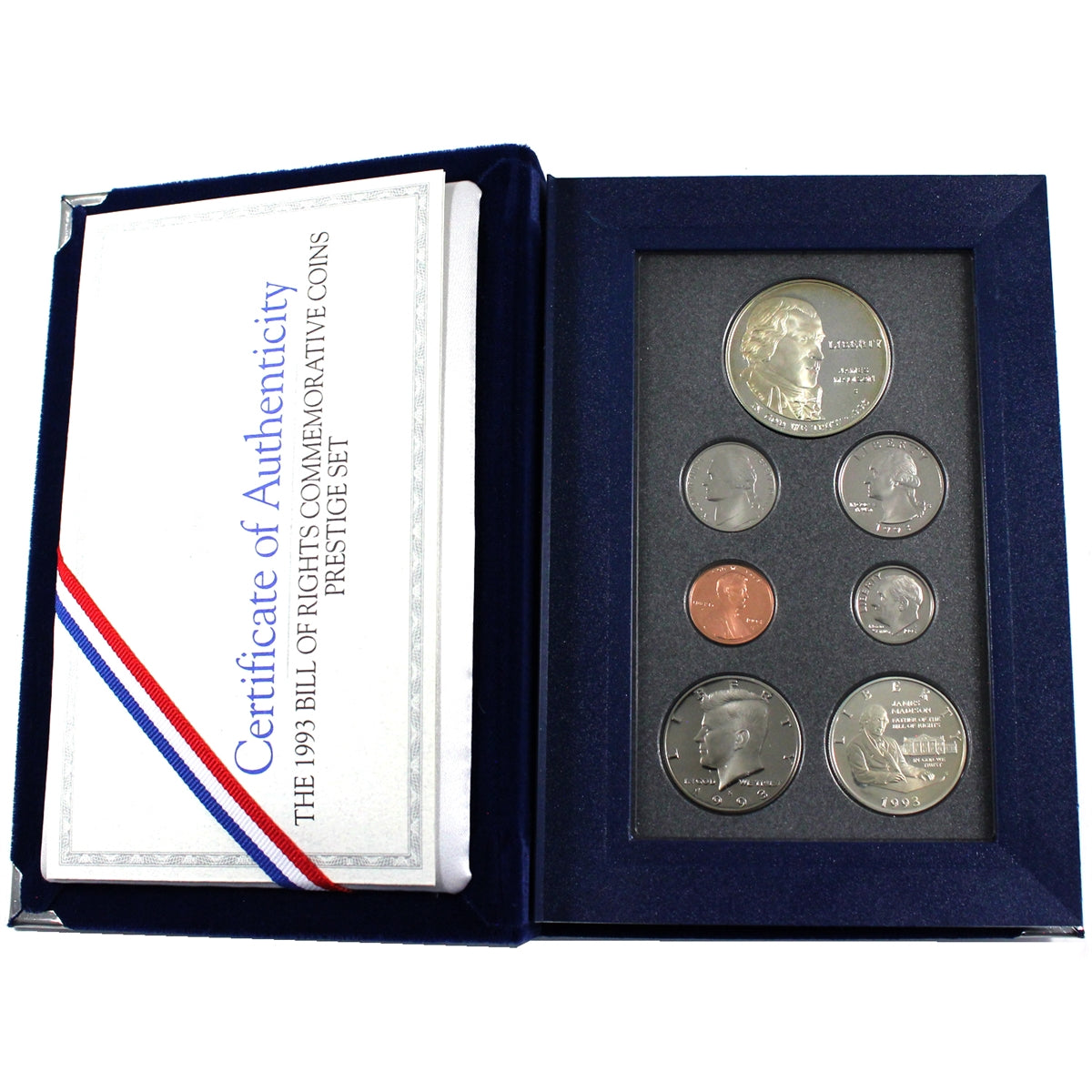 1993S United States Mint 7-coin Prestige Proof Set: Bill of Rights (See Desc.)