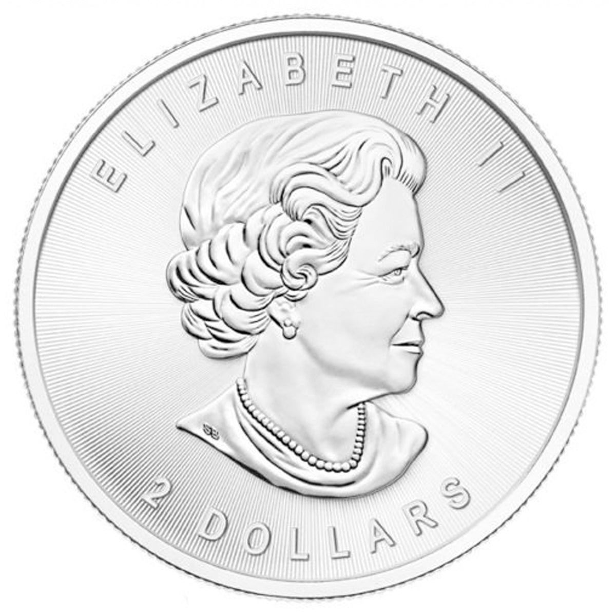 2015 Canada $2 Bald Eagle 1/2oz 9999 Fine Silver (TAX Exempt) White Tone Spots