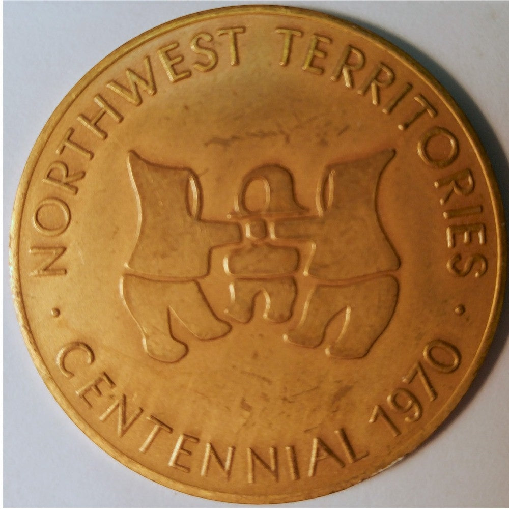 1870-1970 Yellowknife, NT Centennial Trade Dollar