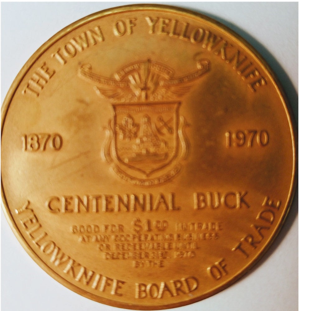 1870-1970 Yellowknife, NT Centennial Trade Dollar