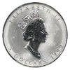 1999 Canada $5 Rabbit Privy Mark 1oz Silver Maple Leaf (No Tax) May be Lightly Toned