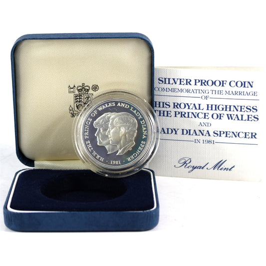 Great Britain 1981 25 New Pence Prince Charles & Diana Wedding Silver Proof (Toned)