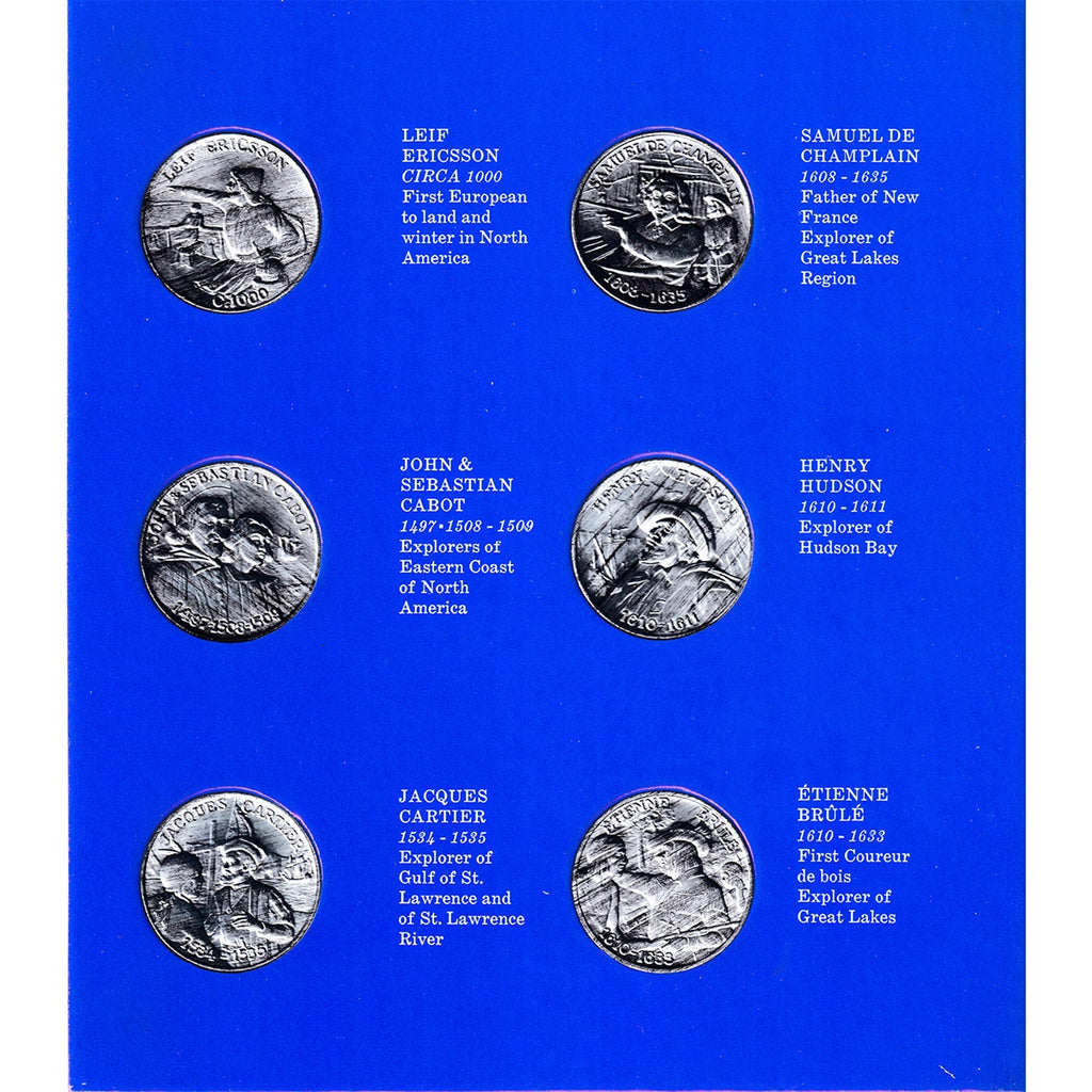 Set of 12x Shell Explorers of Canada Medallions, 12Pcs in Album