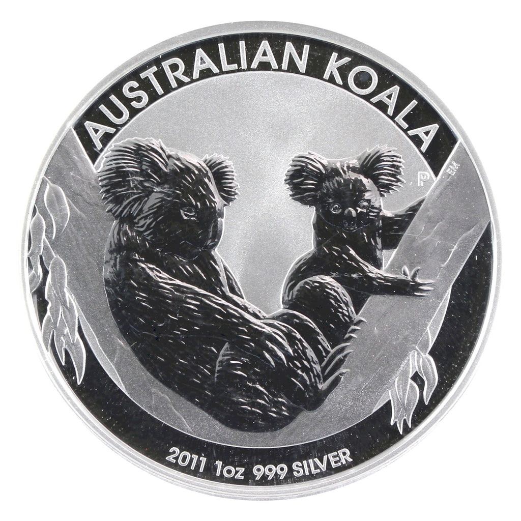 2011 Australia $1 Koala 1oz .999 Silver (No Tax) COIN ONLY