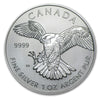 2014 Canada $5 Peregrine Falcon 1oz Silver Coin (No Tax) Lightly Toned