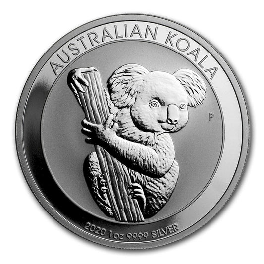 2020 Australia $1 Koala 1oz. .999 Silver (No Tax) - Capsule Scratched