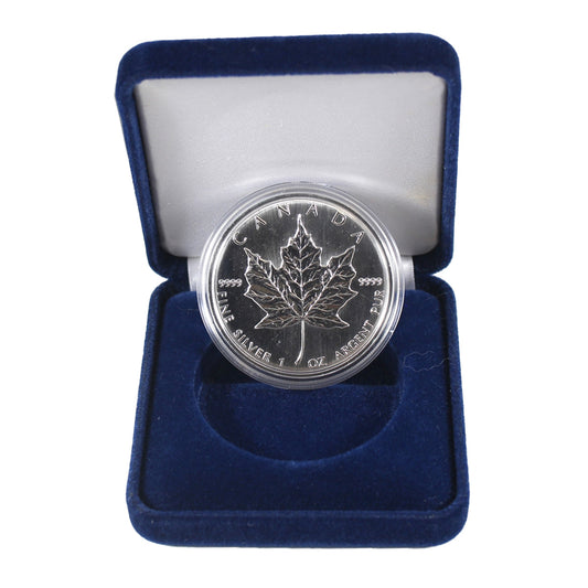 1994 Canada $5 Silver Maple Leaf 1oz in Blue Case (No Tax) Missing Sleeve/Cap. Scr