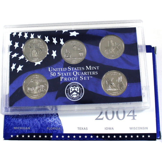 2004 S USA Mint 50 State Quarters Proof Set (Set Desc.)