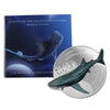 2021 Solomon Islands $2 Whale Shark 1oz Silver (No Tax) Light Wear/Light Toning