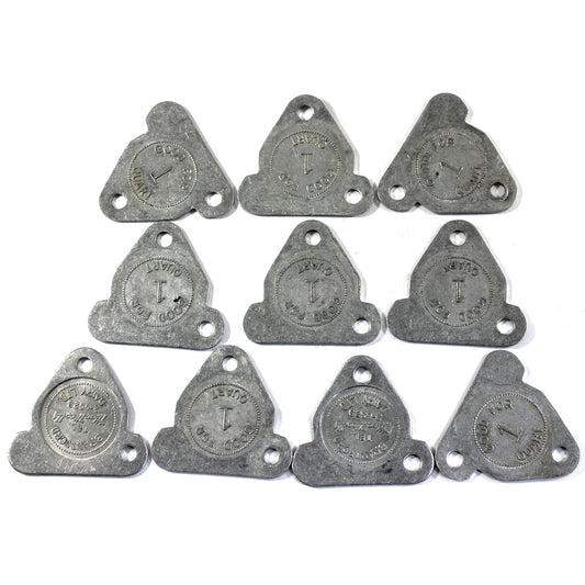Lot of 10x MacNicolls Dairy Tokens (Brantford, Ontario), 10Pcs