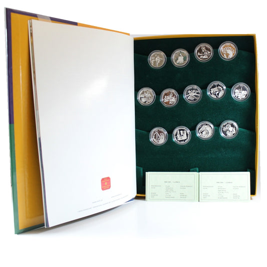 Complete 2001-2003 50c Festivals of Canada 13-Coin Sterling Silver Set (Impaired)