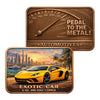 Pedal to the Metal Automotives: Exotic Car 5oz .999 Fine Copper Bar