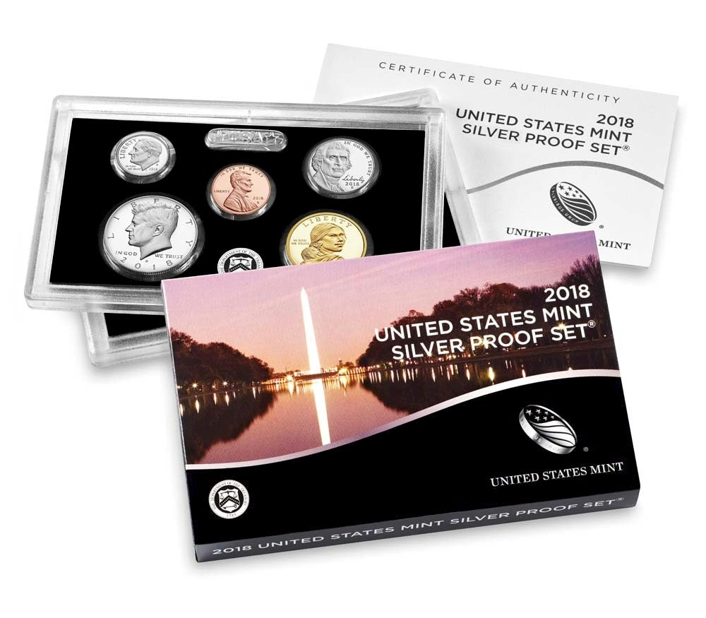 2018 S USA Silver Proof Set (Modest issues)