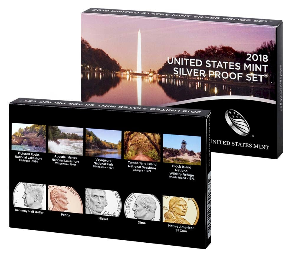 2018 S USA Silver Proof Set (Modest issues)