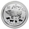 2019 Australia 50-cent Year of the Pig 1/2oz. .999 Silver (No Tax) Lightly Toned