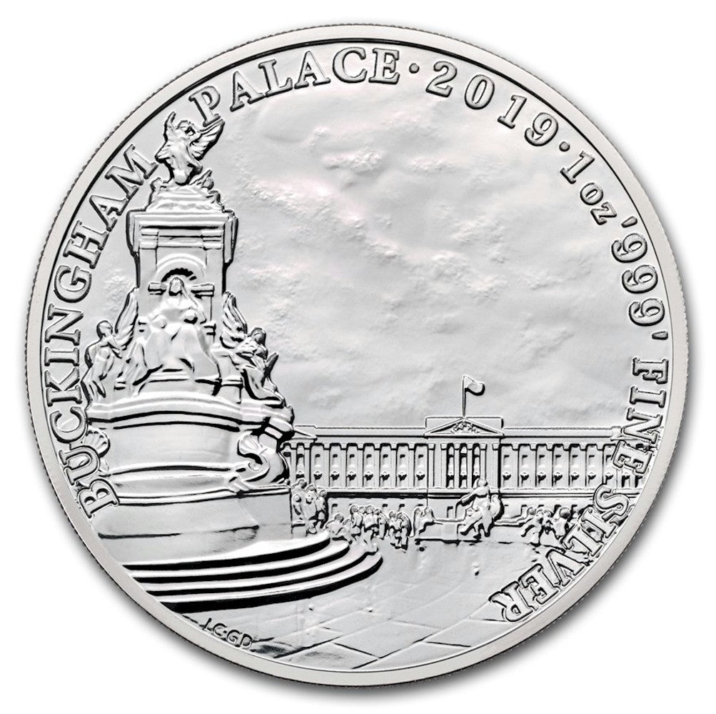 2019 GB 2-Pounds Landmarks - Buckingham Palace 1oz. Silver (No Tax)