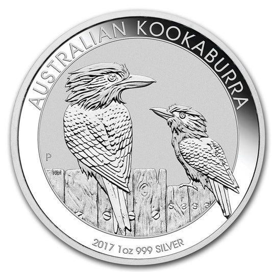 2017 Australia $1 Kookaburra 1oz .999 Fine Silver (No Tax) Flaws