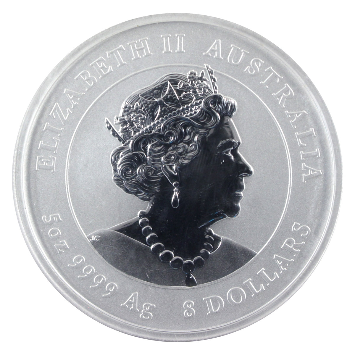 2020 Australia $8 Year of the Mouse 5oz .9999 Silver (No Tax) Capsule Scuffed