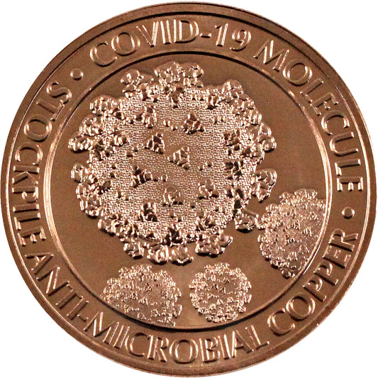 Covid-19 Molecule 1oz. .999 Fine Copper