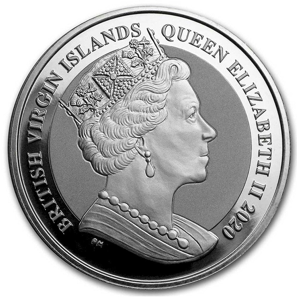 2020 BVI $1 400th Anniversary of the Mayflower 1oz. .999 Silver (No Tax)
