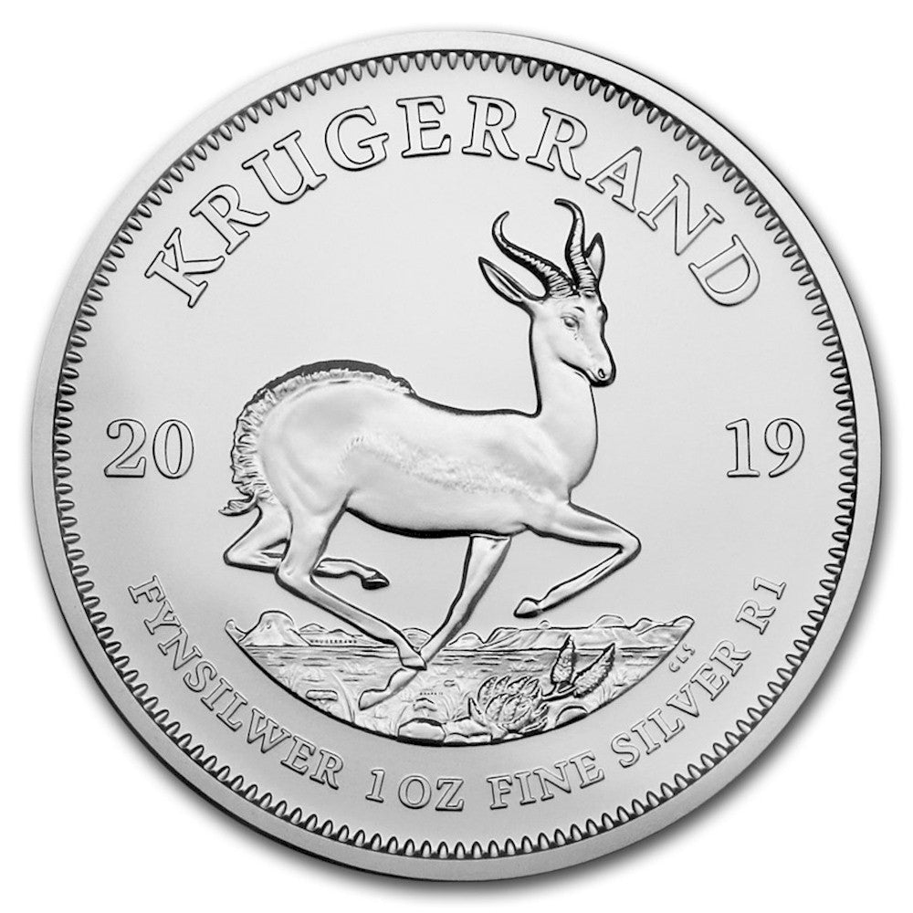 2019 South Africa 1 Rand 1oz. Fine Silver Krugerrand (No Tax)