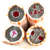Lot of 4x 2009-2010 Canada 25-cent Rolls of 40Pcs COLOURED, Avg. to Circ, 4 Rolls