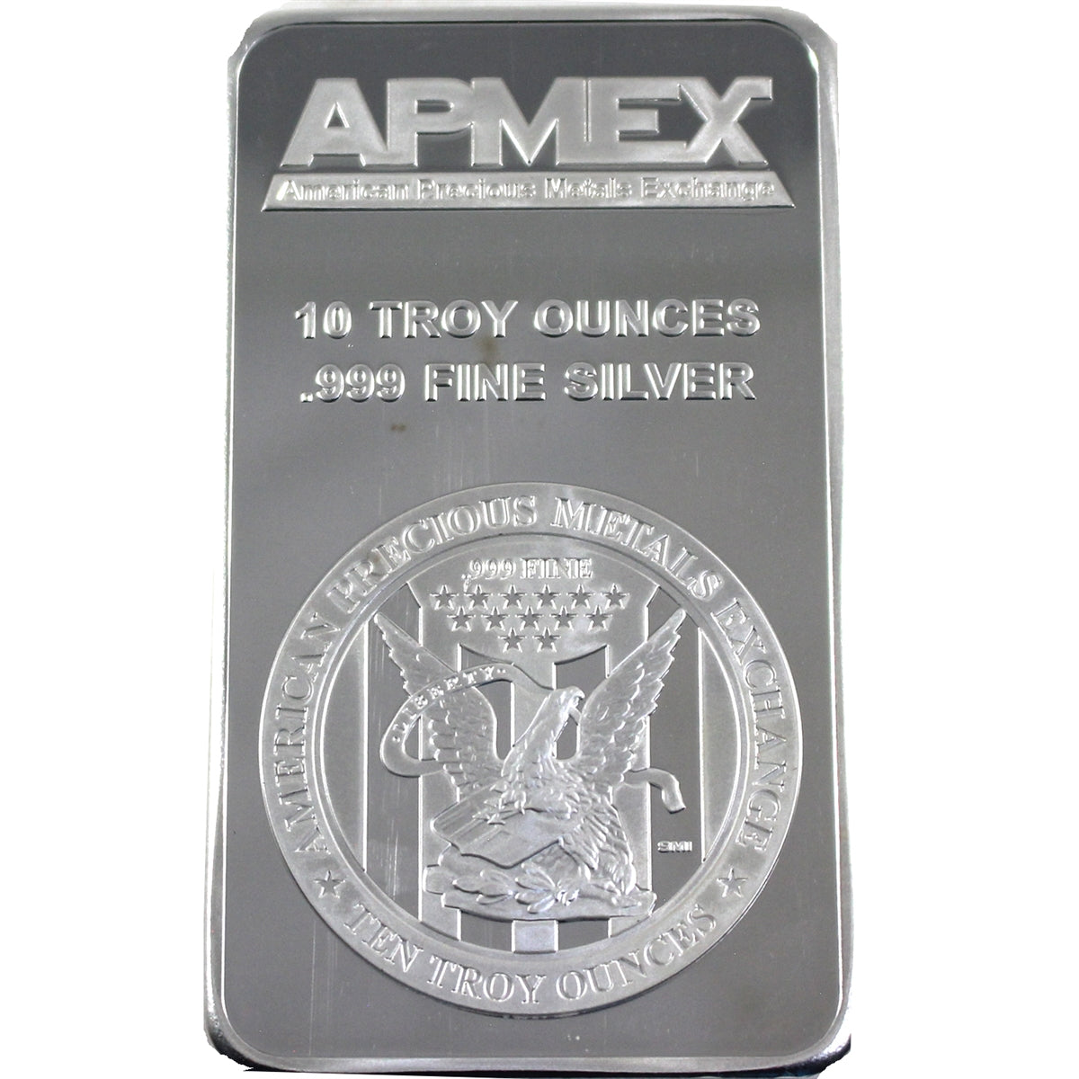 APMEX 10oz .999 Fine Silver Bar (No Tax) Toning/Tone Spots