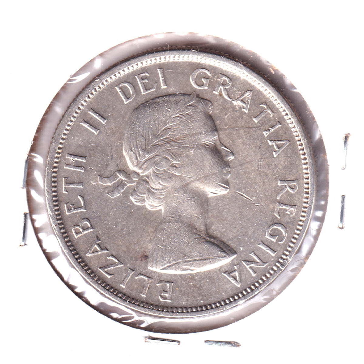 1955 Canada Dollar Extra Fine (EF40) Scratched, cleaned, or impaired
