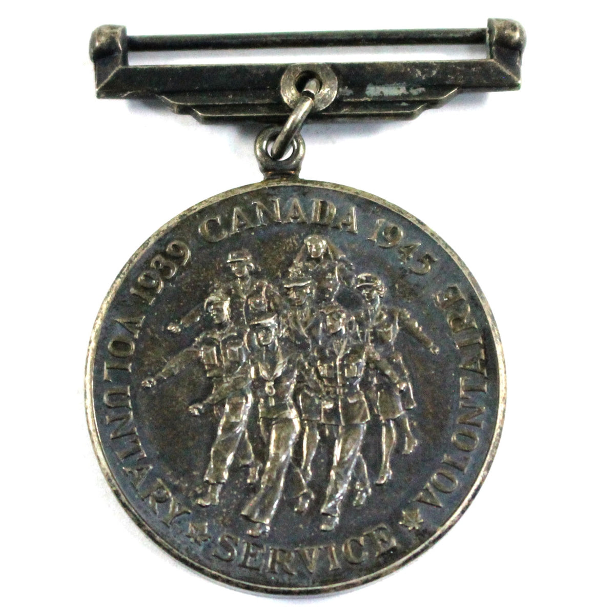 WWII Canadian Volunteer Service Medal 1939-1945, Silver