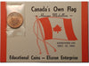 1964 Canada's Own Flag Copper Medallion on Card (Spot)